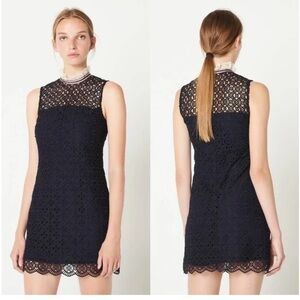 Sandro Paris Dovera Eyelet Lace Dress (Sz 38)